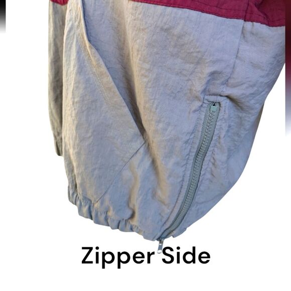 Vintage USC Trojans Anorak Jacket with Side Zippers Maroon and Gray Size Medium - Picture 4 of 11
